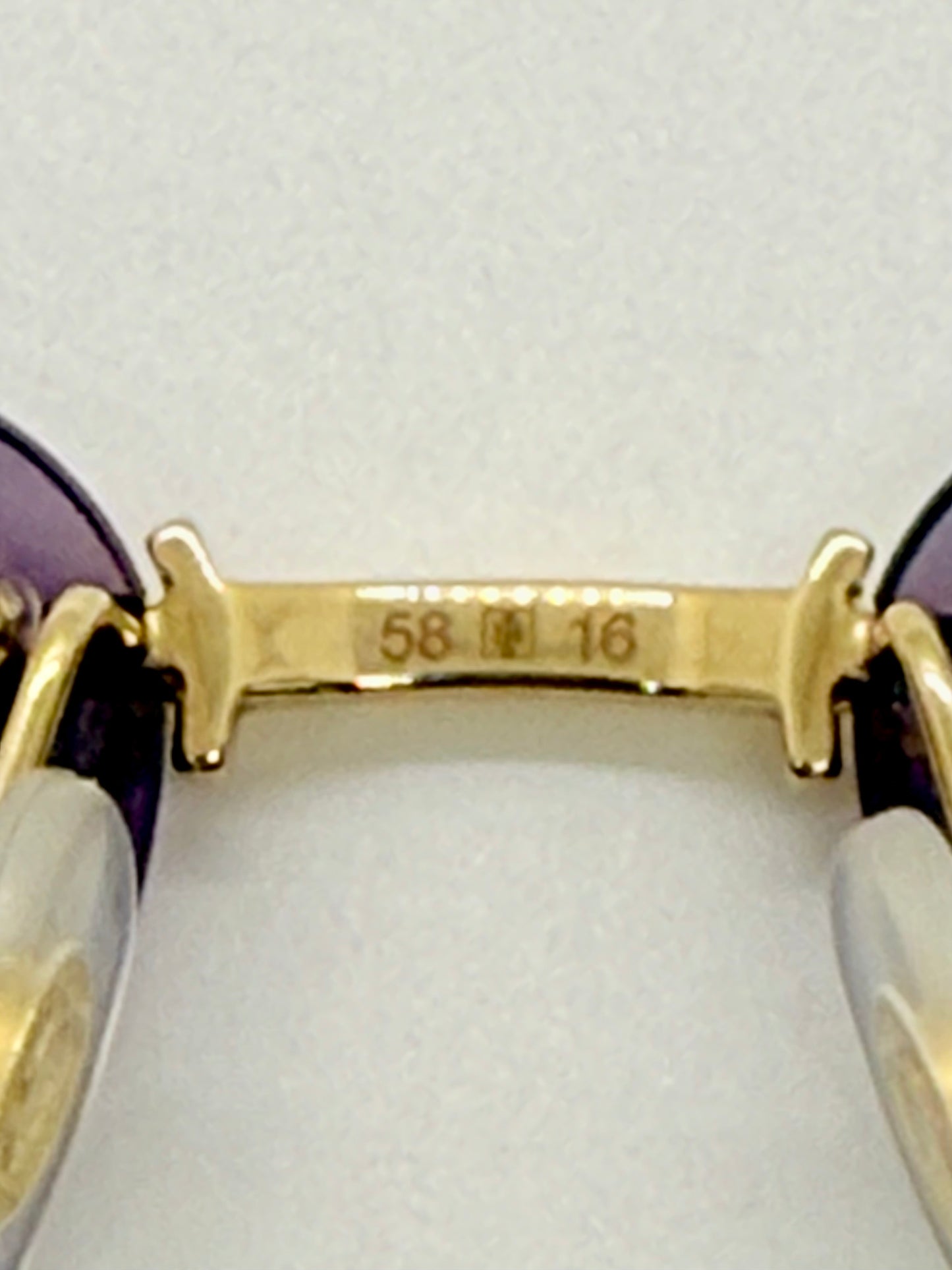 Cartier Clash de Cartier CT0543S 004 Gold Rimless Sunglasses-ZEISS Purple Lenses