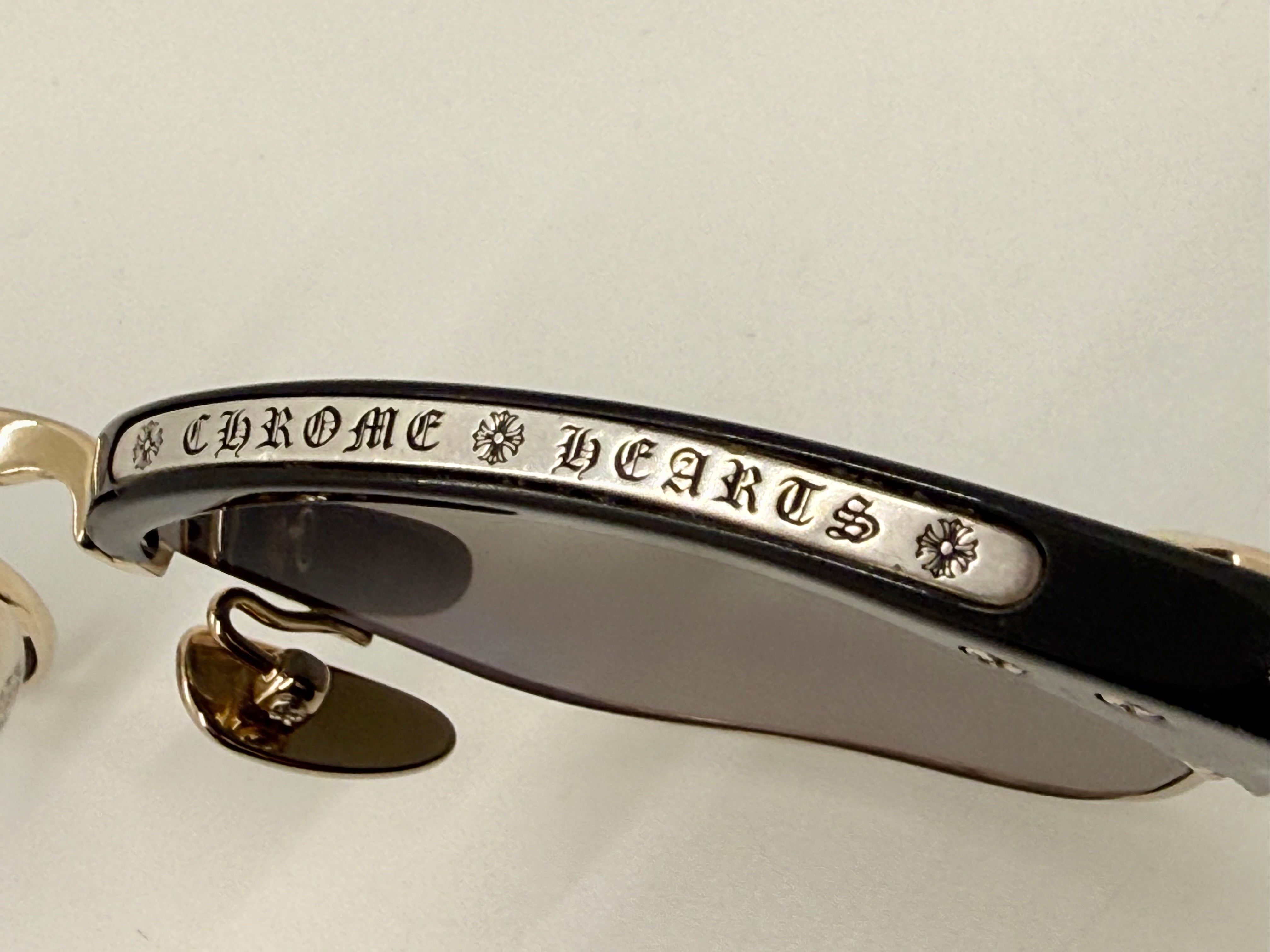 Chrome Hearts SLUNTRADICTION - Gold Sunglasses Zeiss Lenses