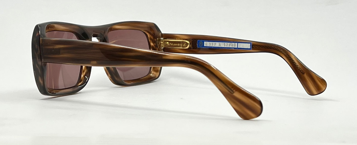Rodenstock Exclusiv 317 Havana Vintage Sunglasses-New Rose/Brown Tinted Custom Lenses