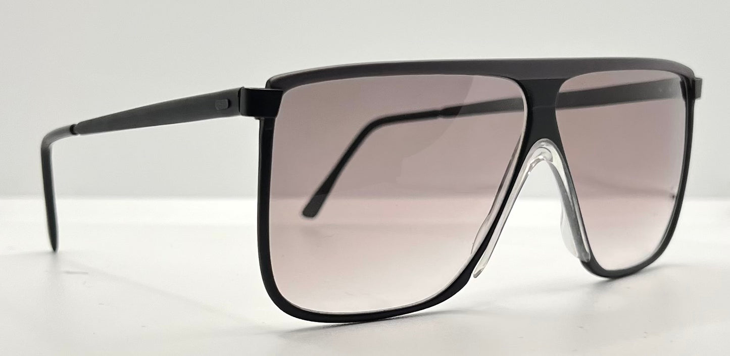 Mod. 93 CHG Shield Sunglasses w/New Grey/Purple Custom Gradient Lenses-Deadstock