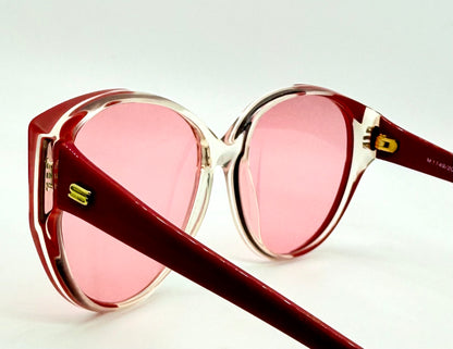 Silhouette M1149/20 C2740 Vintage Cat Eye Sunglasses w/New Pink Custom Lenses-58mm-Austria