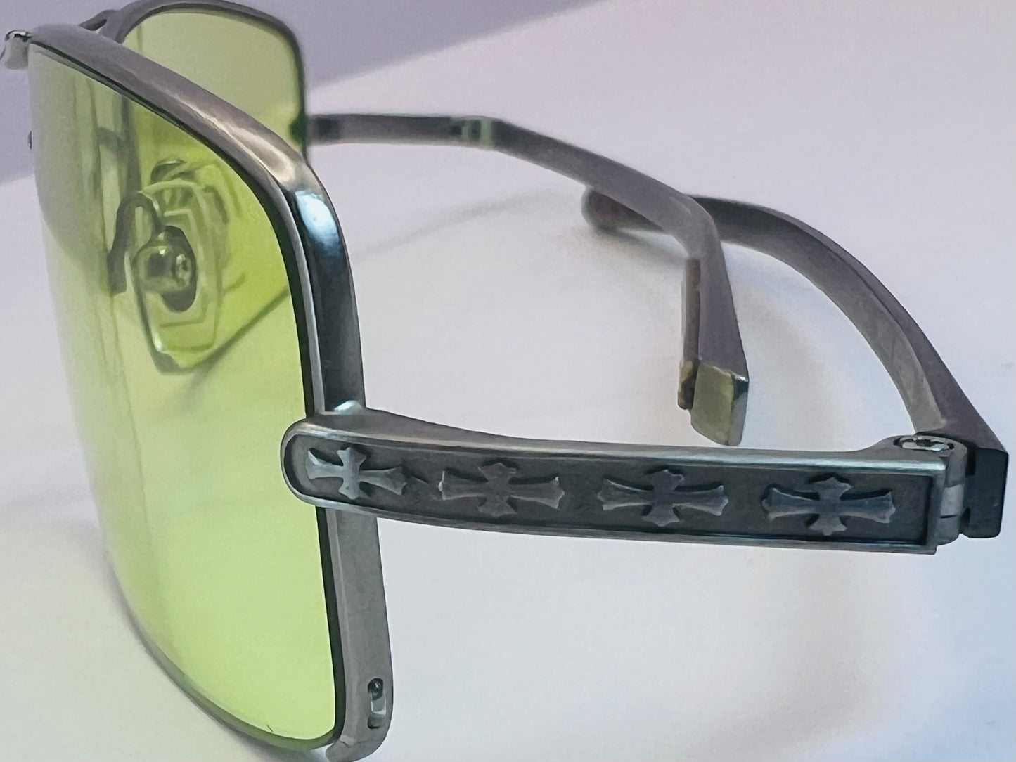 Vintage CHROME HEARTS HELL RAISER-with NEW Day/Night Yellow & Green Lenses