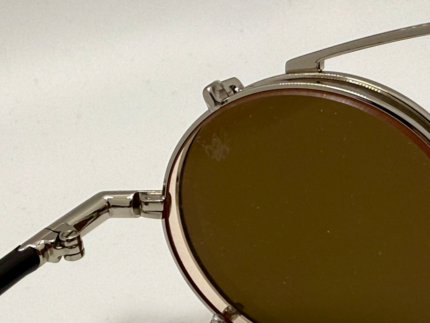 Brand New Philippe V X1 Clip-On Mirrored Sunglasses-Day/Night Yellow Lenses-Handmade in Japan