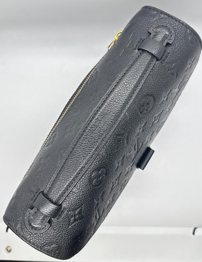 Louis Vuitton Pochette Metis Empreinte-Noir Black Leather Bag-Entrupy