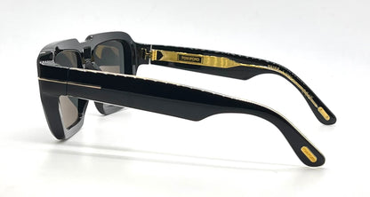 Tom Ford TF1202 01A ICON Sunglasses-Zeiss Lenses – Full Kit-56mm-New/Unworn