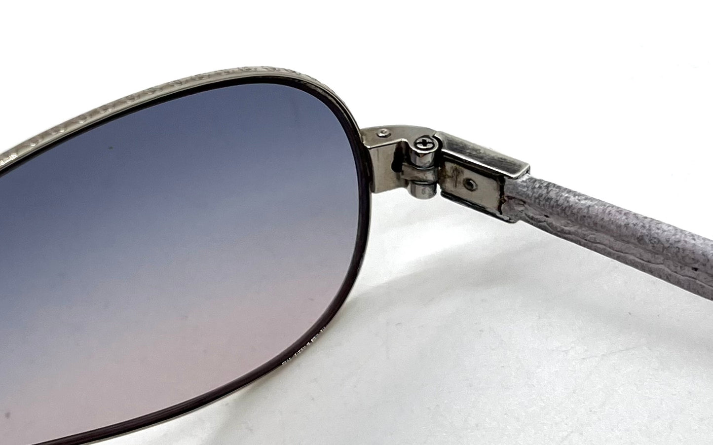 Chrome Hearts LITTLE RED RIOT-White Leather-NEW Zeiss Custom Gradient Lenses-Full Kit