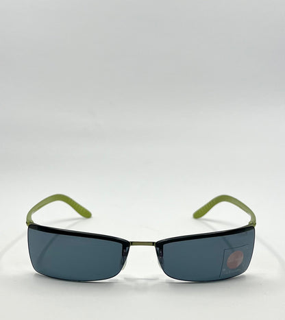 Silhouette 2131 Vintage Sunglasses- Y2K Deadstock Rimless w/Green Temples-Austria