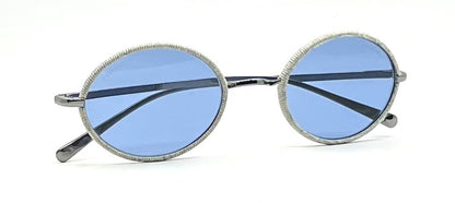 Chanel 4248-J Round Rope Rim Sunglasses-Blue Lenses Italy-NOS/UNWORN