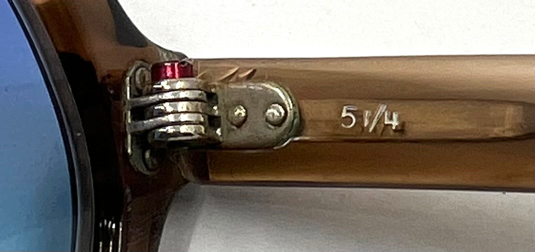 Vintage American Optical Sunglasses 5 1/4 Custom Light Blue Lenses USA