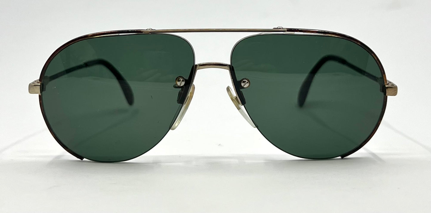 Cazal 723 Vintage Sunglasses-Original Drill-Mount Glass Lenses