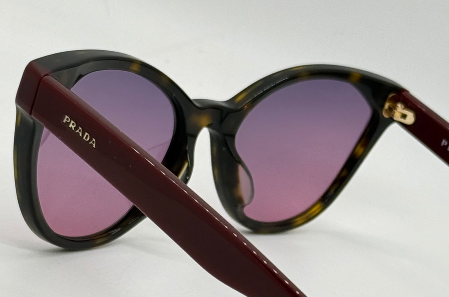Prada VPR02T-F Vintage Sunglasses-New Gradient Tinted Custom Lenses-Italy