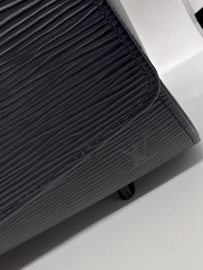 Louis Vuitton VINTAGE Epi Leather Black Camera Shoulder Bag France