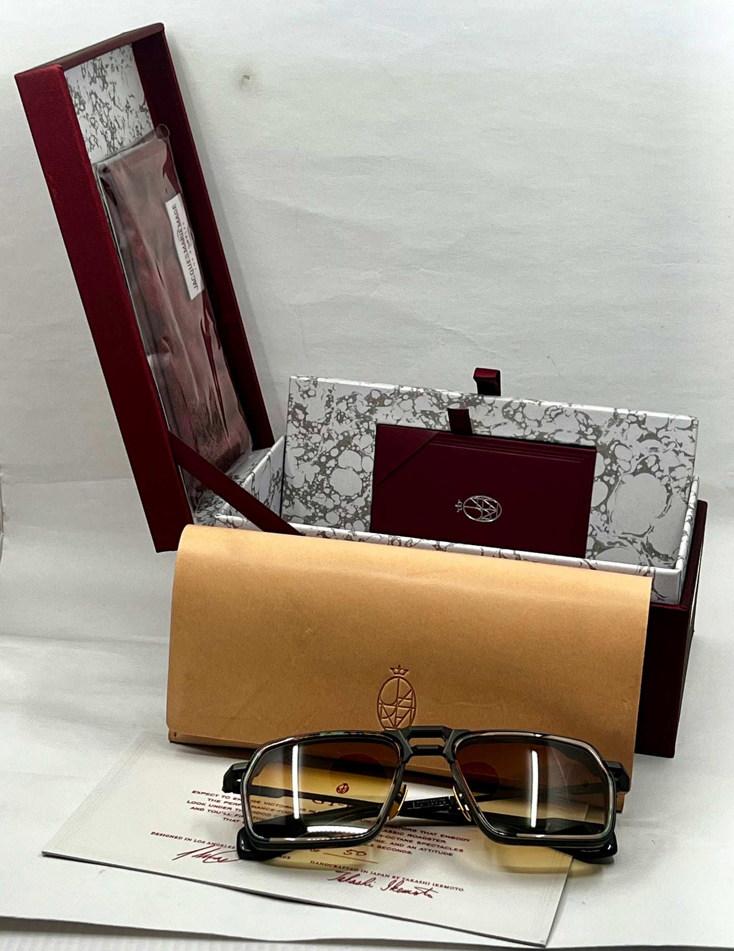 Jacques Marie Mage Sunglasses-GT-R SERGEANT-Ltd 50-Full Kit Collector-Rare