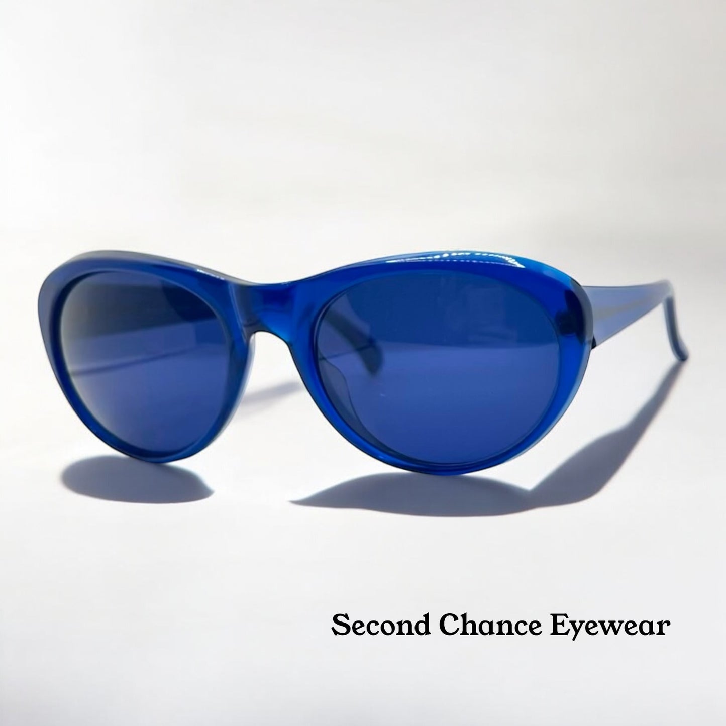 Christian Roth 5999 Optical Affairs Sunglasses Blue Oval NYC Frame-Vintage Deadstock
