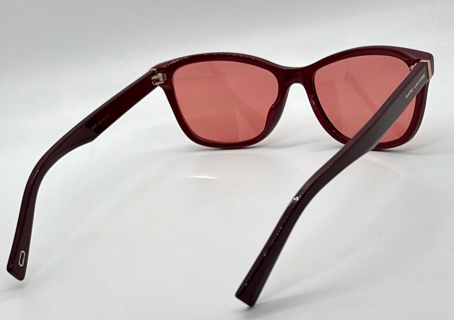 Marc Jacobs MARC 123 OXU Cat Eye Sunglasses w/New Solid Pink/Red Custom Lenses-New/Unworn