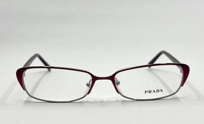 Prada VPR 5-O Optical Frame – Italian Made – Size 54-16-135 – Burgundy