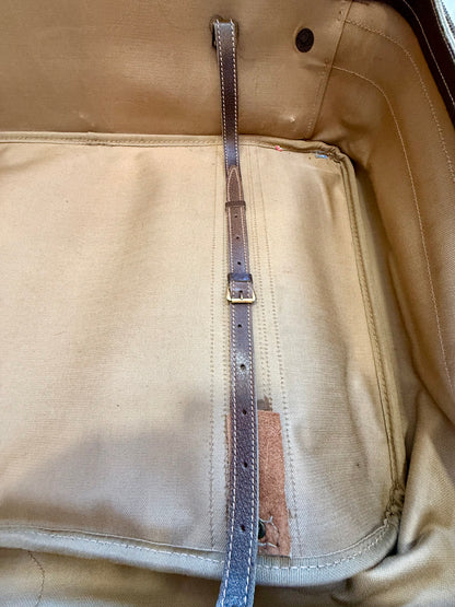Vintage Gucci GG Supreme Web Stripe Suitcase 1980s Travel Case