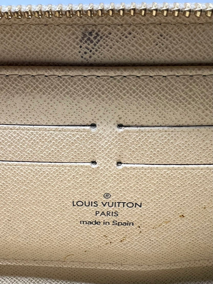 Louis Vuitton Damier Azur Long Zip Wallet Zippy Authentic Made in Spain