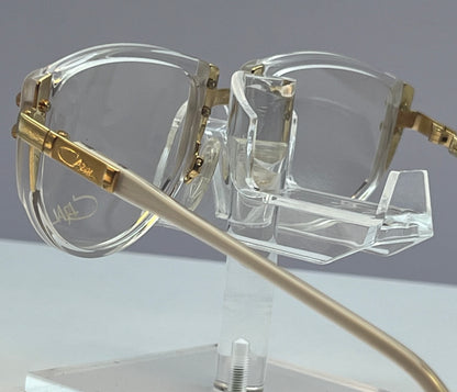 Cazal Vintage Eyeglasses-NOS-MODEL 332 COL. 180-Clear, White, Gold & Stones Frame