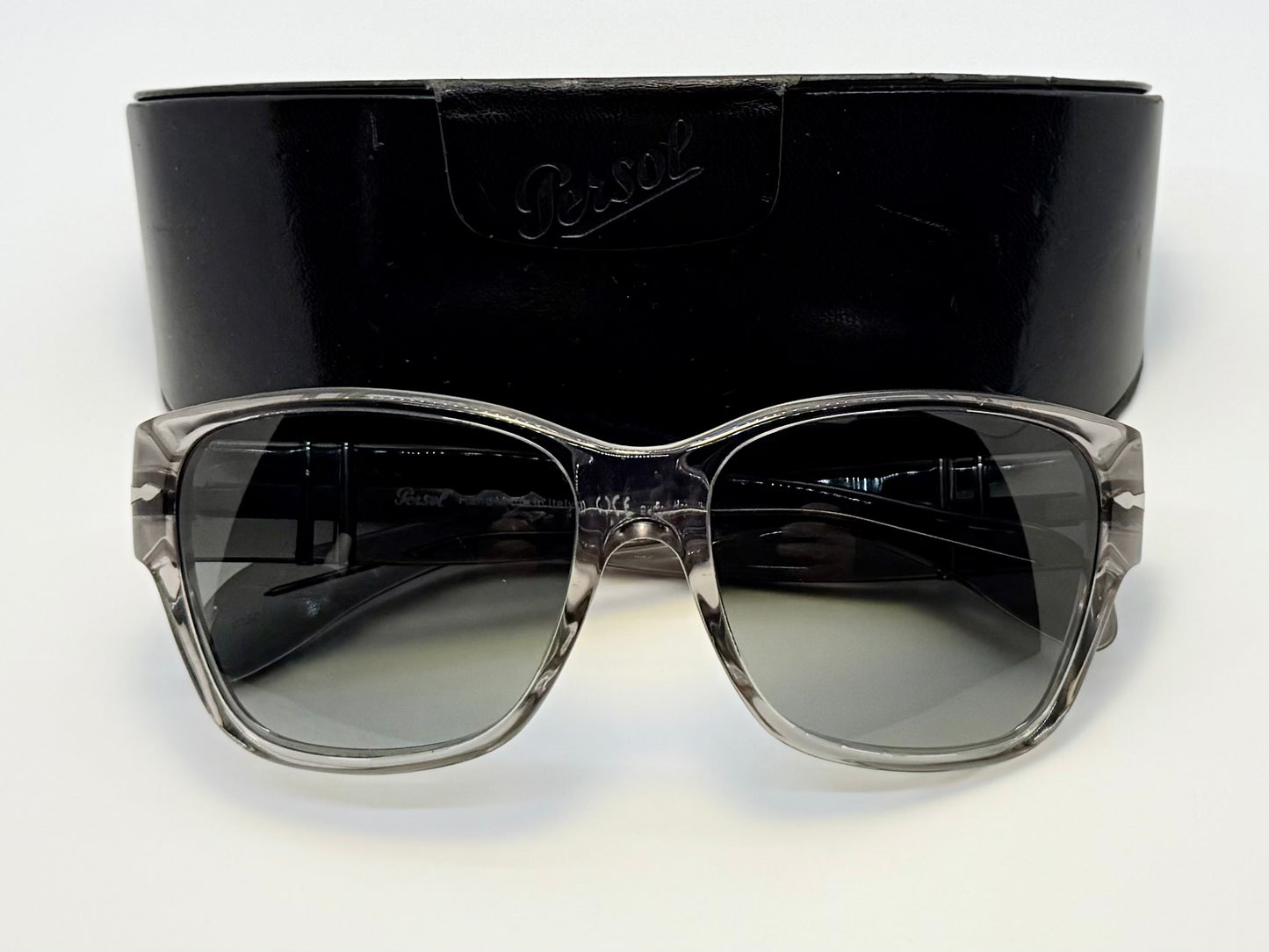 Vintage Persol 2942-S 309/X1 – Crystal Smoke Frame | Photochromic Grey Gradient Lenses | Rare Collectible