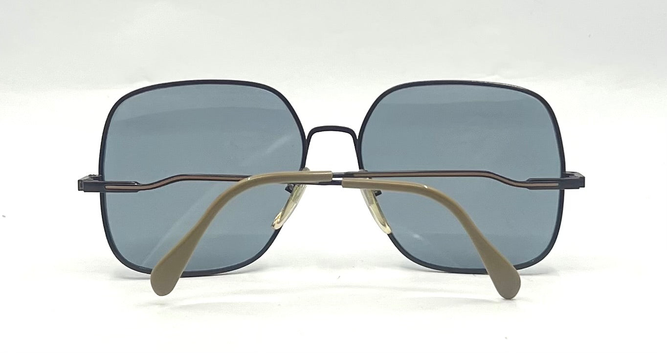 Neostyle-Vintage Oversized Square Sunglasses-New Solis Blue Custom Lenses-Germany