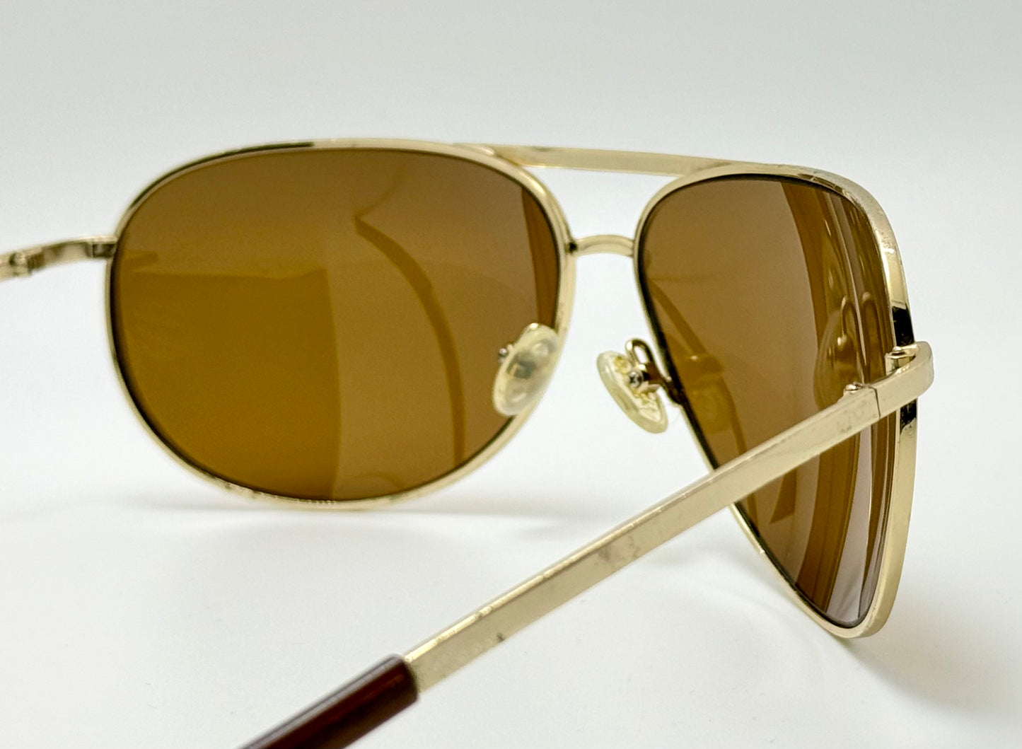 RETRO Smith Optics Serpico Gold Aviator with Brand New Custom Polarized Brown Berko’s Designs Lenses