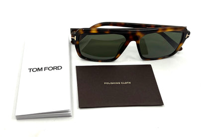 Tom Ford Vincent TF1176 53N C2 Havana Sunglasses 56-15-145 New