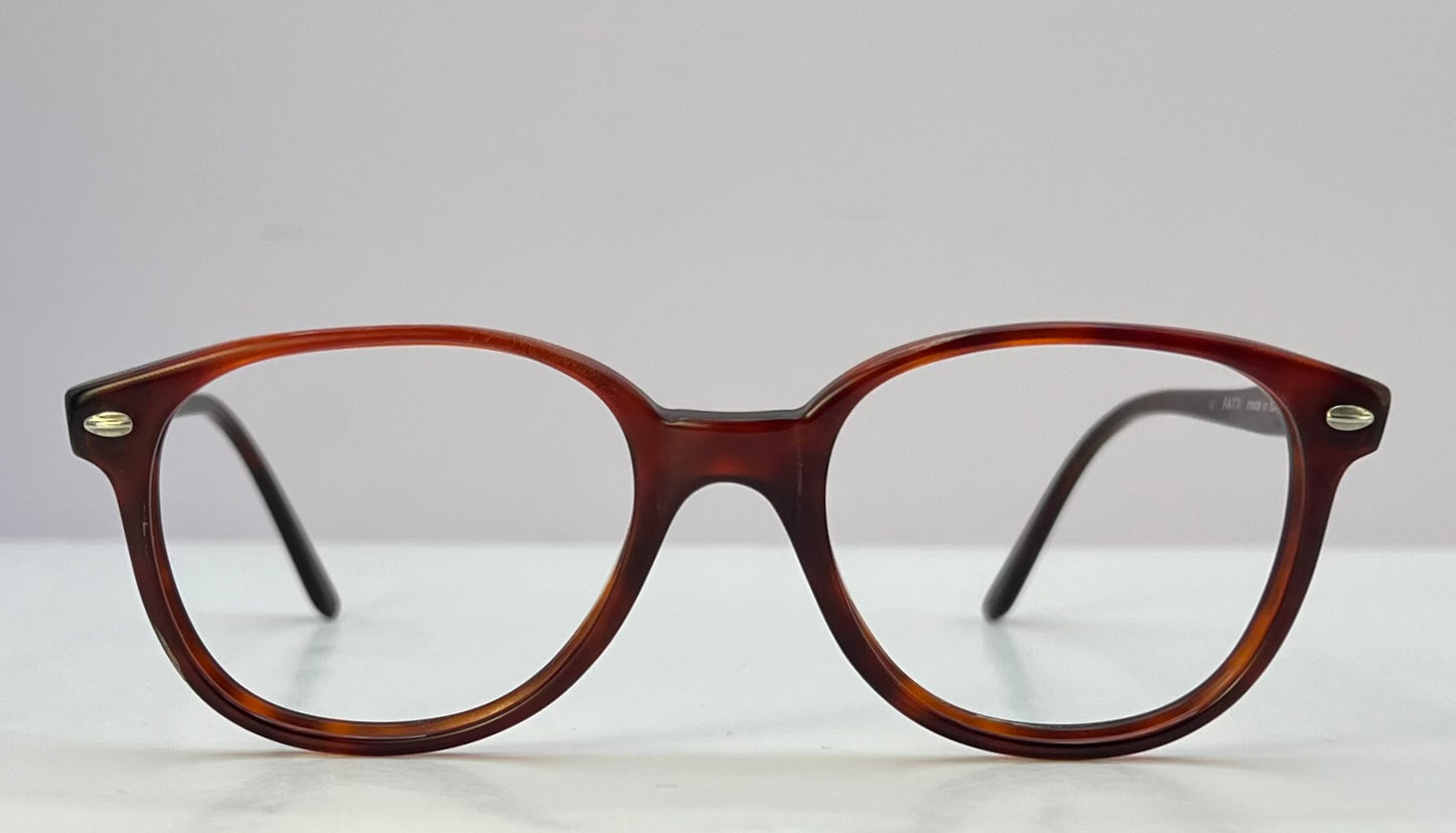 VINTAGE 80’s RARE PERSOL RATTI P 51/72 Eyeglass Frame - Handmade In Italy