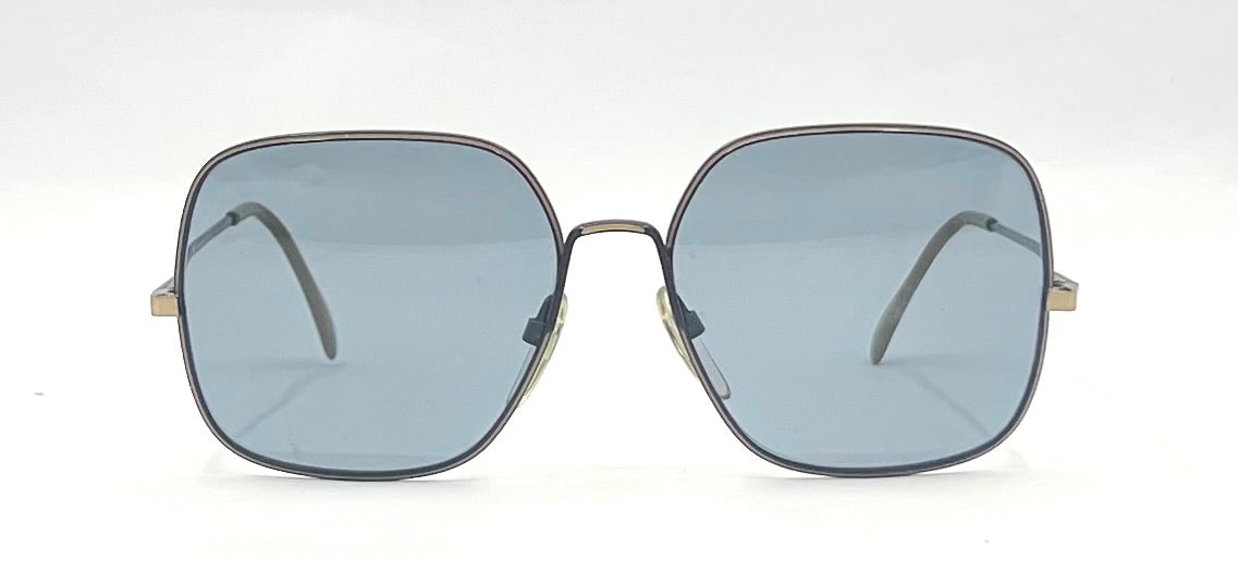 Neostyle-Vintage Oversized Square Sunglasses-New Solis Blue Custom Lenses-Germany