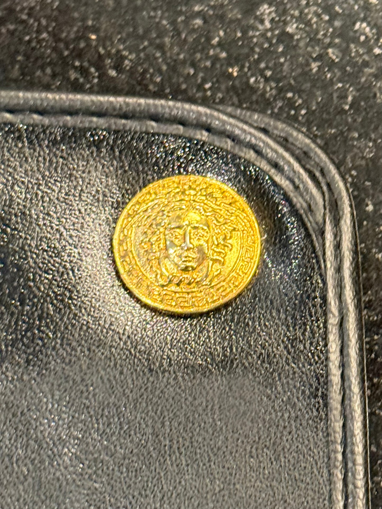 Gianni Versace VINTAGE Leather Case-Medusa NOS-RARE/COLLECTIBLE