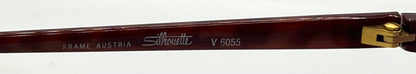 Silhouette V6055 6081 Vintage Sunglasses w/New Pink-Purple Custom Lenses-54mm-Austria