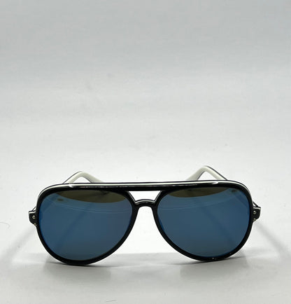 Vintage Japanese Aviator Sunglasses – AMB. JAPAN – Deadstock – Blue Mirror Tint