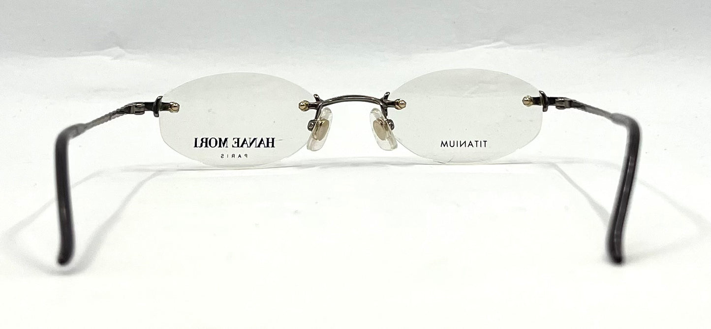 Hanae Mori Paris HP7305 Y2K Minimalist Rimless Titanium Glasses Japan Unworn