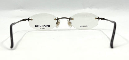 Hanae Mori Paris HP7305 Y2K Minimalist Rimless Titanium Glasses Japan Unworn