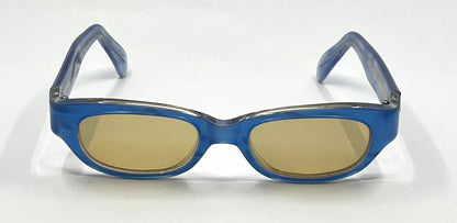 Lazi Italy Ice Blue Y2K Vintage Sunglasses-Unworn/Deadstock-Made In Italy
