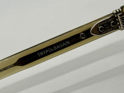Chrome Hearts TRYPOLEAGAIN Army Green Sunglasses 52-20-146 Unworn Full Kit ZEISS Japan