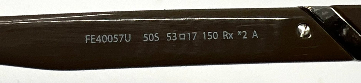 Fendi FE40057U 50S Sunglasses Deadstock Unworn Full Kit Made Italy