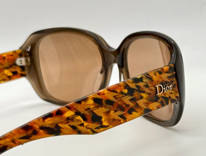 Christian Dior Flannelle 5 Vintage Sunglasses w/New Solid Brown Custom Tinted Lenses-Germany-56mm