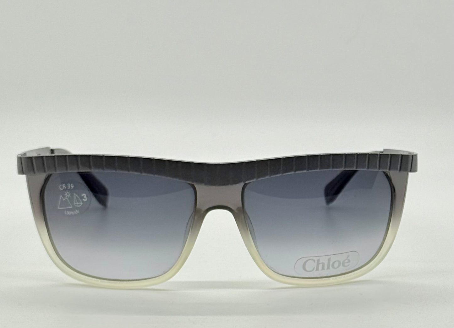 Chloé CL2186 C01-VINTAGE Shield Sunglasses-RARE/UNWORN-France-58mm-Grey Gradient