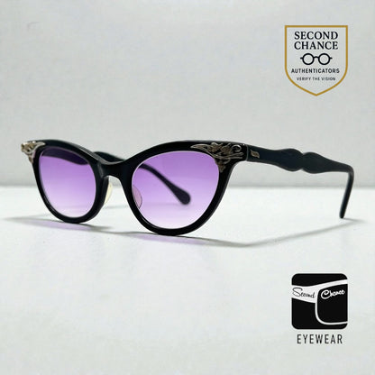 IMPERIAL USA Vintage Cat Eye Sunglasses-New Purple Gradient Lenses-Renewed