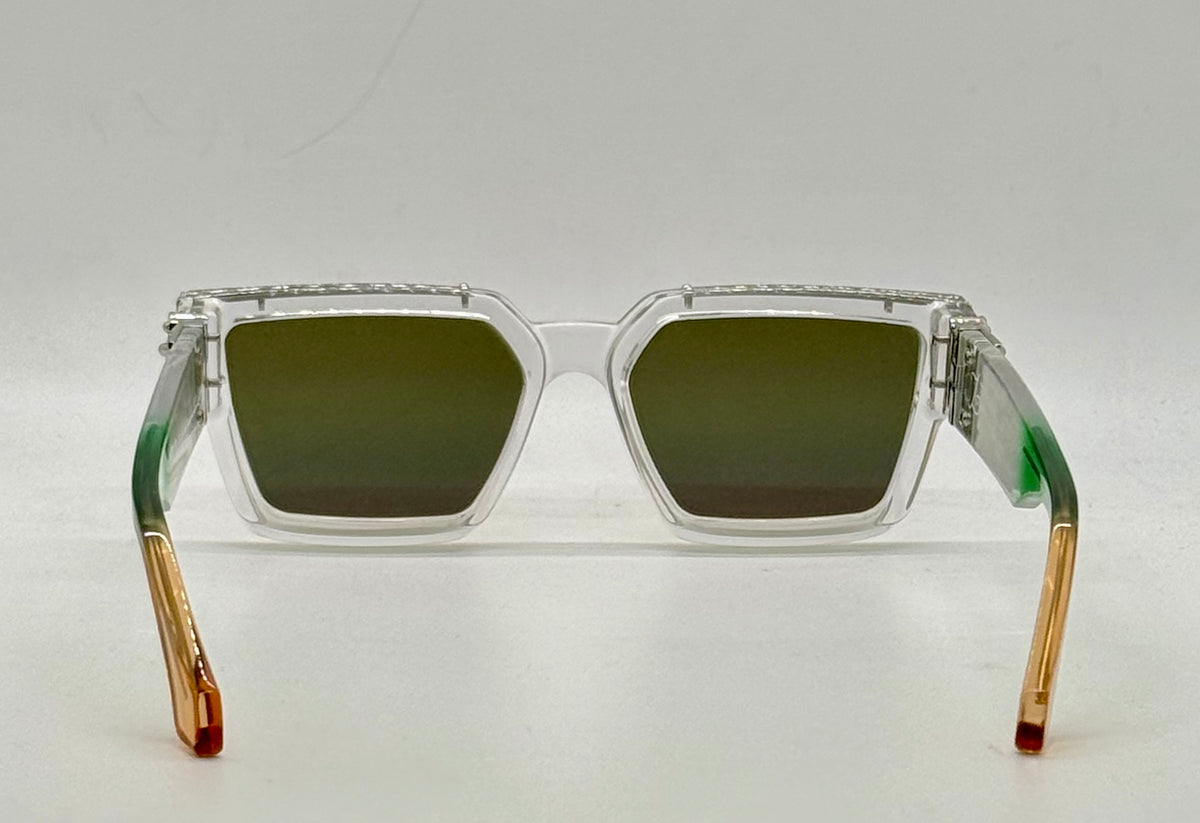 Louis Vuitton Virgil Abloh 2054 1.1 Millionaires Z1812W Crystal Clear Sunglasses