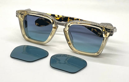 Jacques Marie Mage BORODINO in DUN Sunglasses-Decade Collection-Full Kit-UNWORN