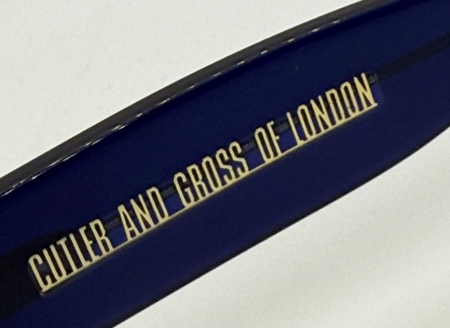 Cutler and Gross M1016 CNB Sunglasses w/New Solid Soft Plum/Purple Tint Custom Lenses-Rare Blue-56mm-Handmade in Italy
