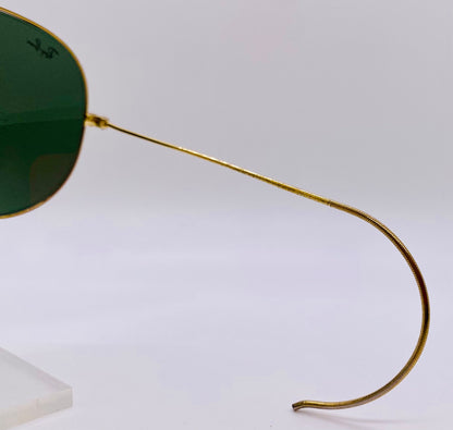 Vintage 1970s B&L Ray-Ban USA 62mm GEP G15 UV SHOOTER Aviator Sunglasses-New RB Glass Lenses