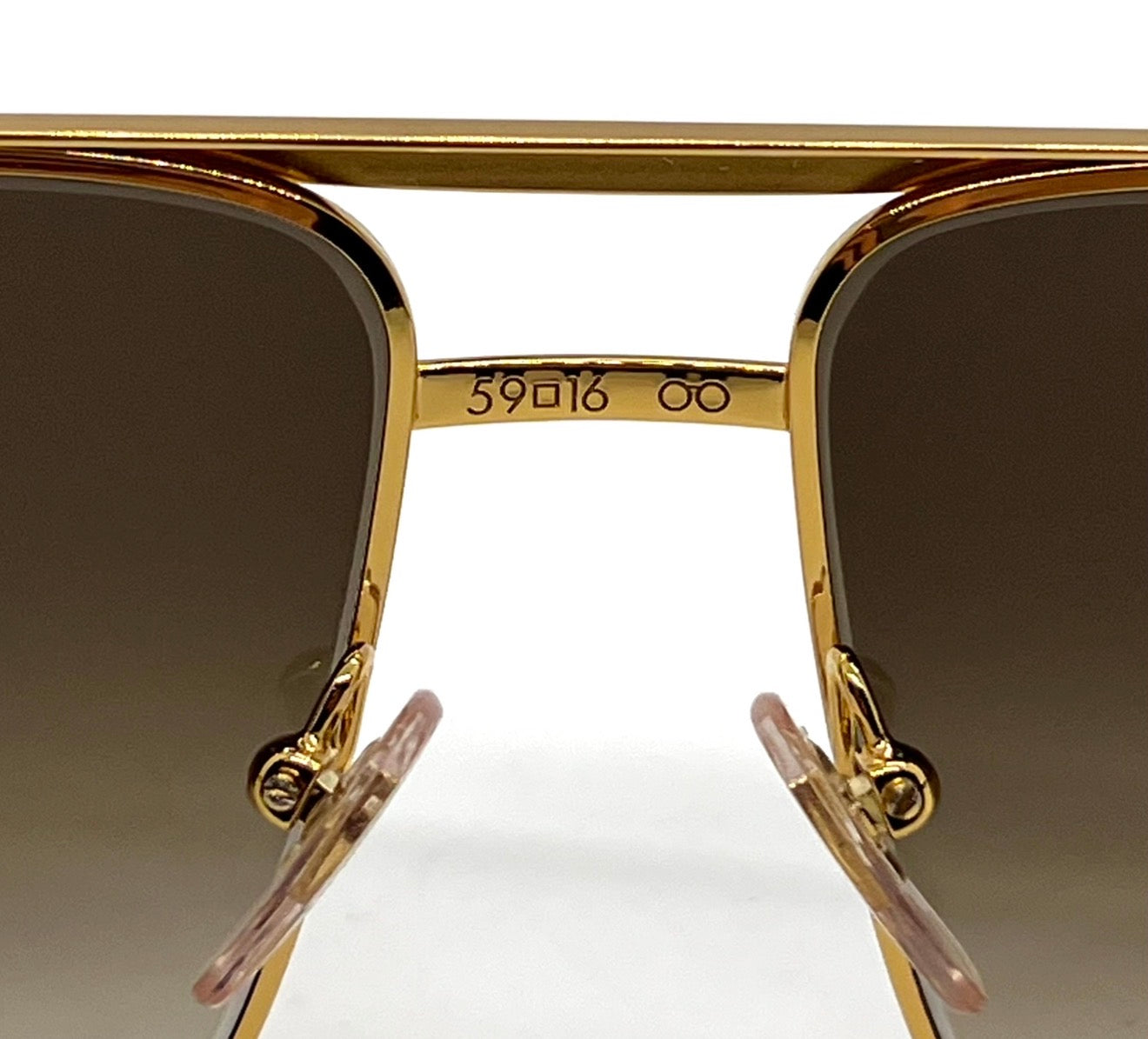 Louis Vuitton Z0259U Attitude Damier Gold Pilot Sunglasses Full Kit 59mm