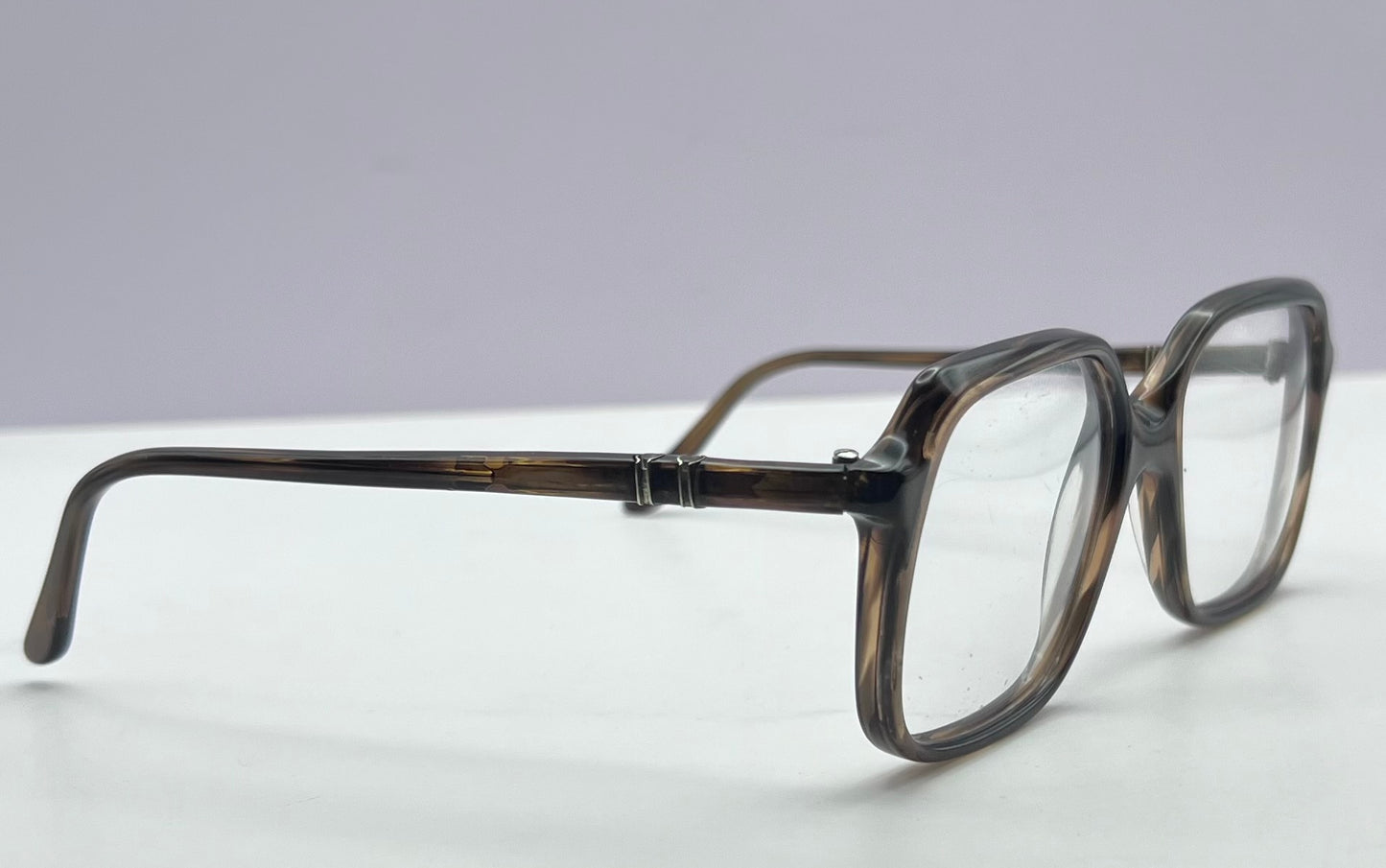 Vintage 1980s PERSOL RATTI Frame-Model 93129 52-72 Dark Tortoise-Made in Italy