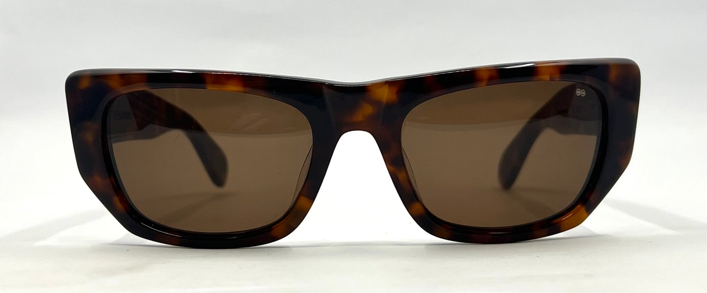 BENJAMIN “B. Ray”-Polarized Tortoise Sunglasses-Unworn-Japan
