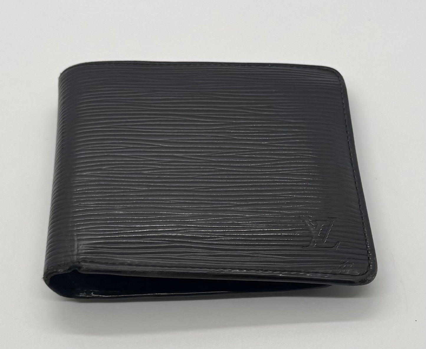 Louis Vuitton Epi Leather Bifold Wallet-Black Noir-LV Authentic