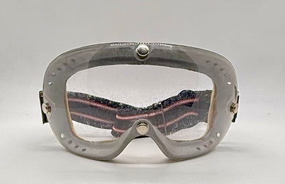 Ratti-Patent Vintage Motorcycle Goggles-Made in Italy-50s/60s Racing Aviator