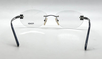 Fendi F585 Rimless Crystal FF VINTAGE Eyeglasses UNWORN/Italy 52-16-130mm